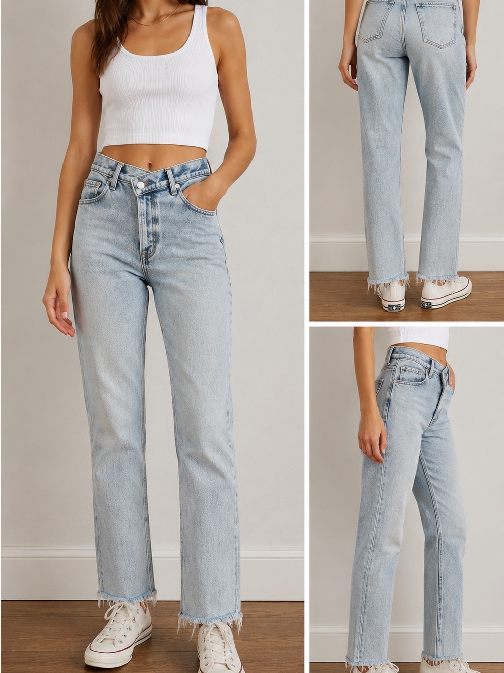 Abercrombie & Fitch Light Wash Straight Leg Jeans
